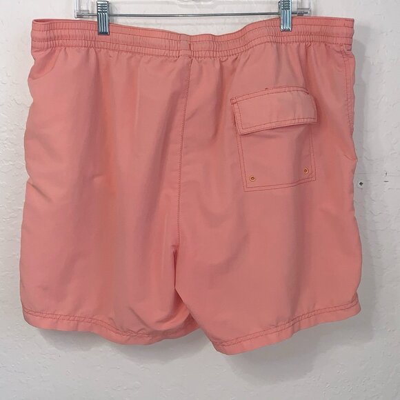 Tommy Bahama Swim Trunks Mens XXL Orange Mesh Lined‎ Drawstring Pockets Beach - Picture 2 of 9